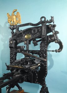 Presse à imprimer Columbia, fabriquée par Clymer et Dixon, 1837 - American School